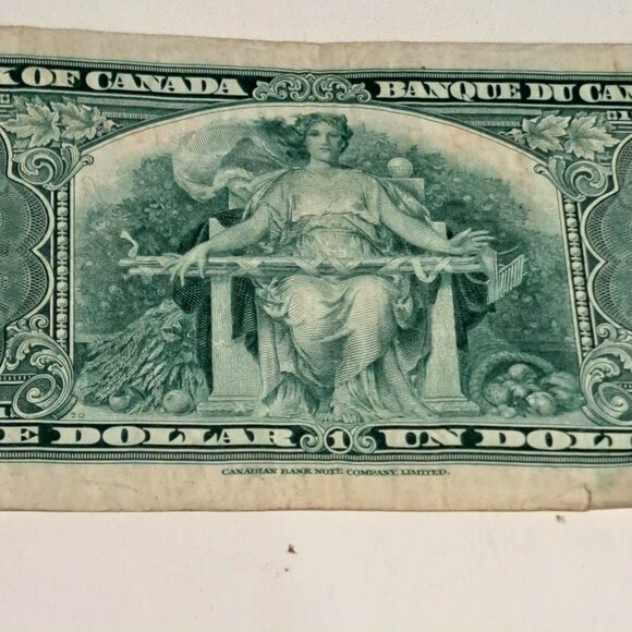 1 dollar bank of Canada bill / note 1937 - Picture 3 of 9